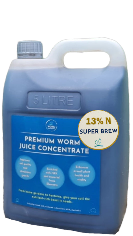 5 Litres Worm Solutions SuperBrew + 13% Nitrogen
