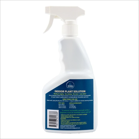Premium Worm Solutions Worm Juice - 750ml Indoor Plant Solution Spray Bottle