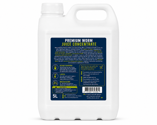 5 litre Premium Worm Solutions Worm Juice:                       #SHIPPING INCLUDED IN PRICE#
