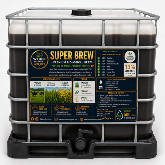 1000L Worm Solutions SuperBrew + 13% Nitrogen:
