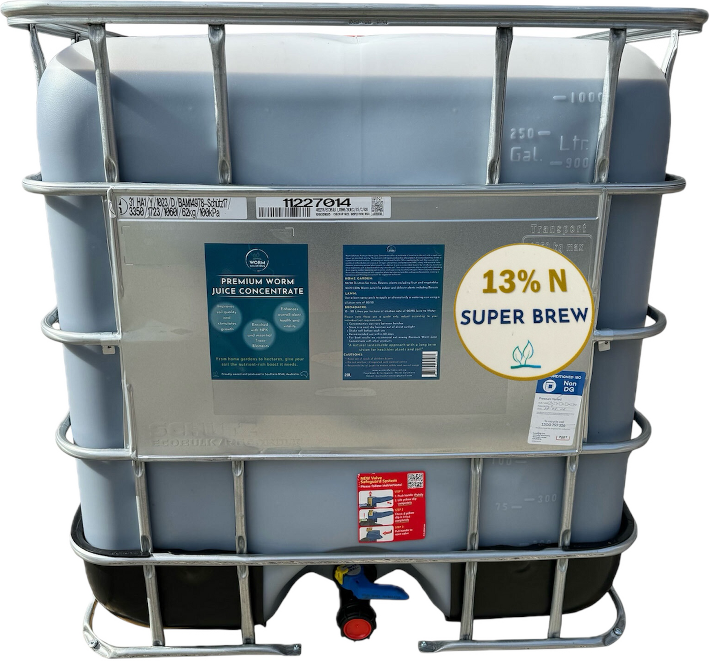 1000L Worm Solutions SuperBrew + 13% Nitrogen:
