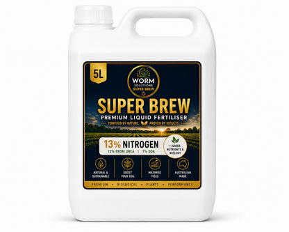 5 Litre Worm Solutions SuperBrew + 13% Nitrogen #SHIPPING INCLUDED IN PRICE#